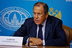 Министр иностранных дел России С.В.Лавров 